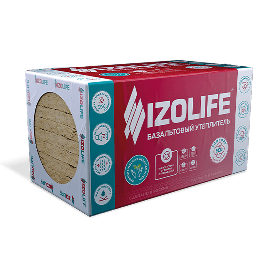 Утеплитель Izolife Л 35 компрессия 100х600х1200